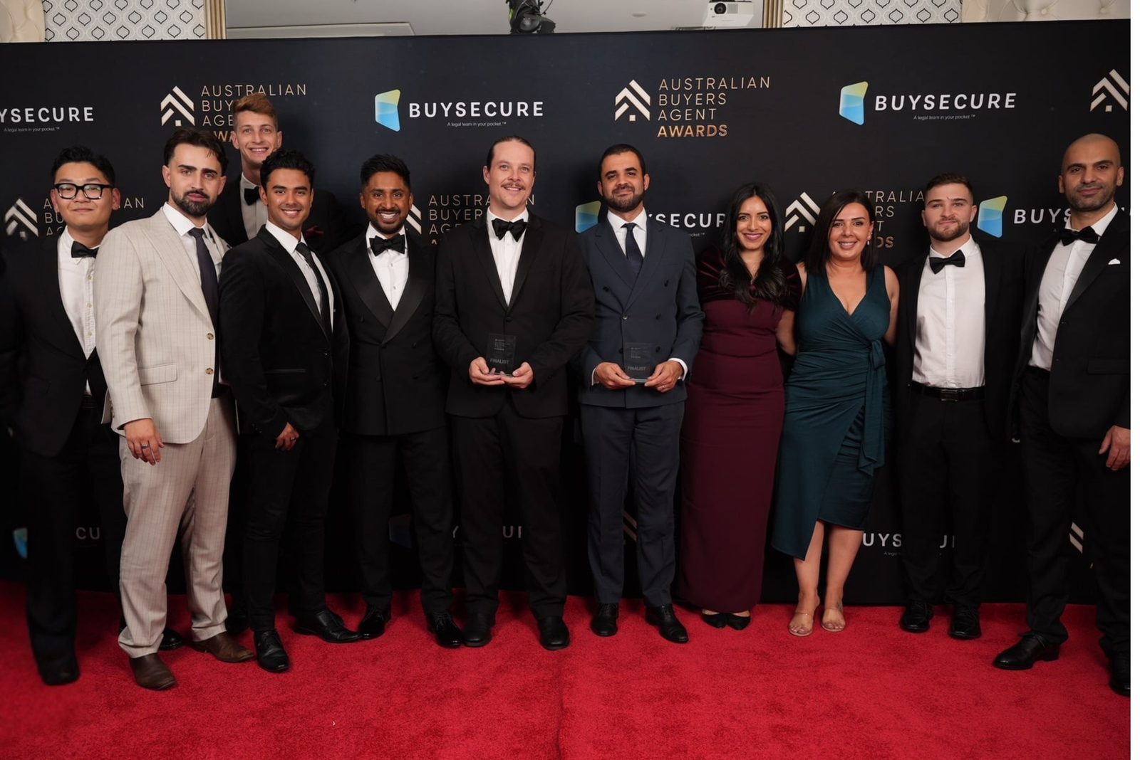 The Alaya Property team on the red carpet at the Australian Buyers Agent Awards